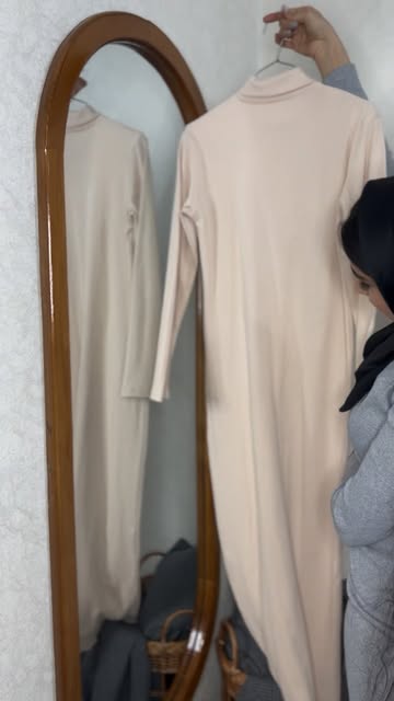 پیراهن بلند کشبافت